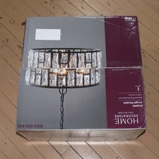 Home Decorators Collection Chandelier with Clear Crystal Shade 4-Light