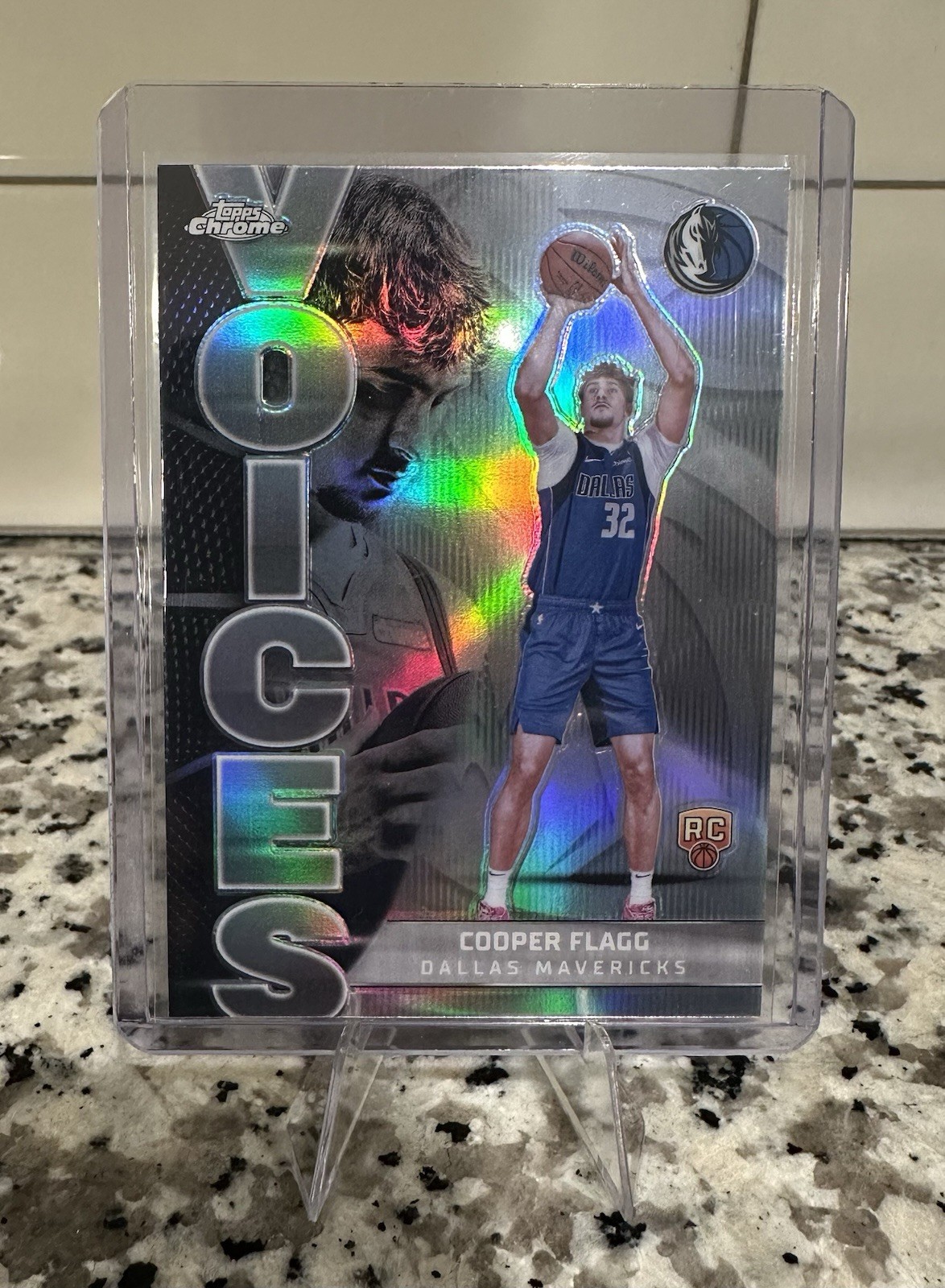 2025-26 Topps Chrome Cooper Flagg Voices RC Refractor Rookie #VS-6 Mavericks