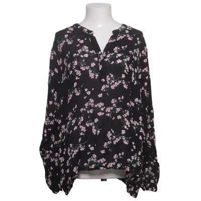 Ally Bell, Bluse, Größe: XL, Schwarz/Pink/Grün, Viskose, Blumen, Damen #Tod