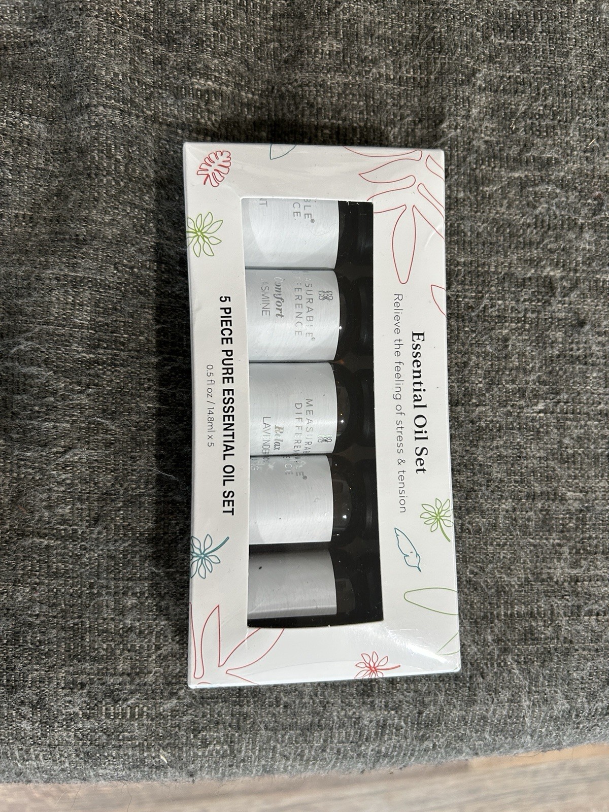 5-Piece Pure Essential Oil Set for Aromatherapy & Relaxation