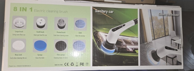 8 in 1 Electric Cleaning Brush 25W Multifunctional Scrubber ANS8050 Rechargeable