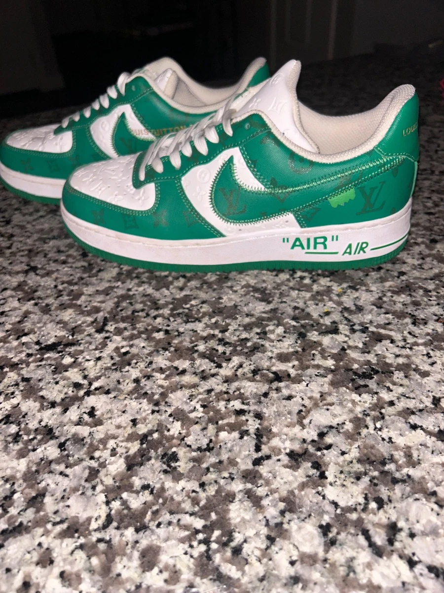 Nike Louis Vuitton x Air Force 1 Low White Gym Green for Sale