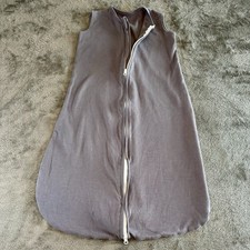 Baby Sleep Sack Size M 6-12 Months 100 Cotton Yoofoss Gray Double Zip