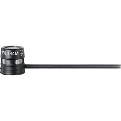 Shure WL184m Supercardioid Condenser Lavalier With LEMO Termination Black