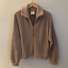 Varley Anderson Full Zip Cardigan Jacket Size Medium Classic Fit Chanterelle