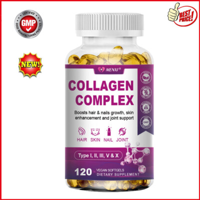 120PCS Collagen Complex with Vitamin C - Antioxidant Boost & Tissue Regeneration
