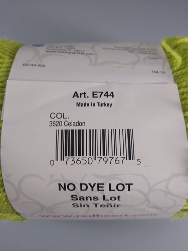 Red Heart Designer Sport Yarn 3 Oz - Celadon #3620 - NEW! - Picture 2 of 3