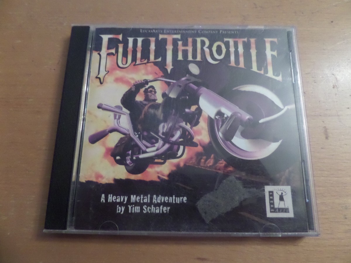 FULL THROTTLE + Small 15 Page Manual PCCD By Lucasarts