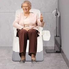 Bedside Commode Chair Portable Toilet Suit For Elderly Pregnant Women Disabled