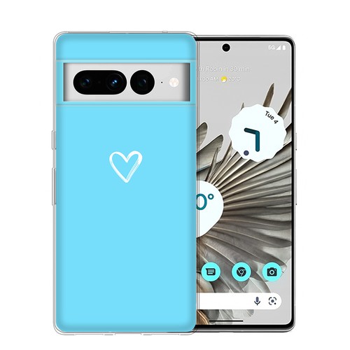 Heart Back Silicone TPU Cover Phone Case For Google Pixel 9 8A 7 6 Pro 6A 5 4A - Bild 28 von 41