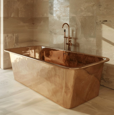 Heavy Solid Rectangular Copper Bathtub Smooth finish66''x32''x28''NO CUSTOMS TARIFF