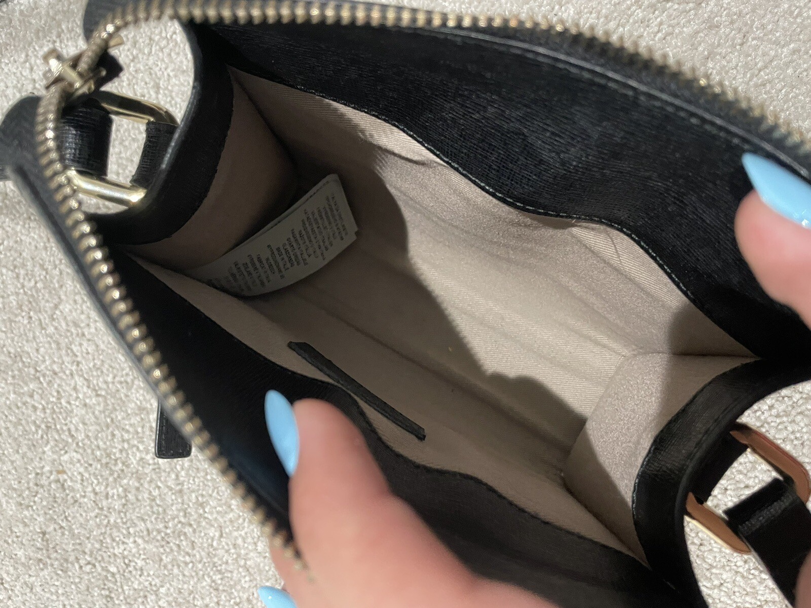 Versace Collection Mini Black Leather Crossbody Bag for sale  