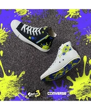 Splatoon3 x CONVERSE ALL STAR Z HI 31312700210 White, Black Unisex Shoes New