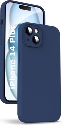 Coque Silicone Little Boutik Pour IPhone 13 - Couleur Bleu Avec Anneau Support Intégré - Neuf