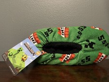 Minecraft Slipper Socks Fuzzy Slippers Boy Size S/M Fits Shoe 7-11 NEW