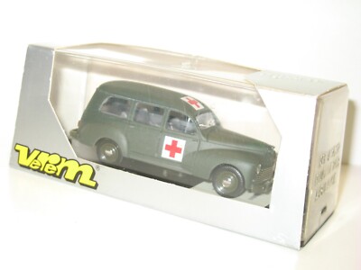 SOLIDO VEREM, peugeot 203 ambulance militaire collection résine