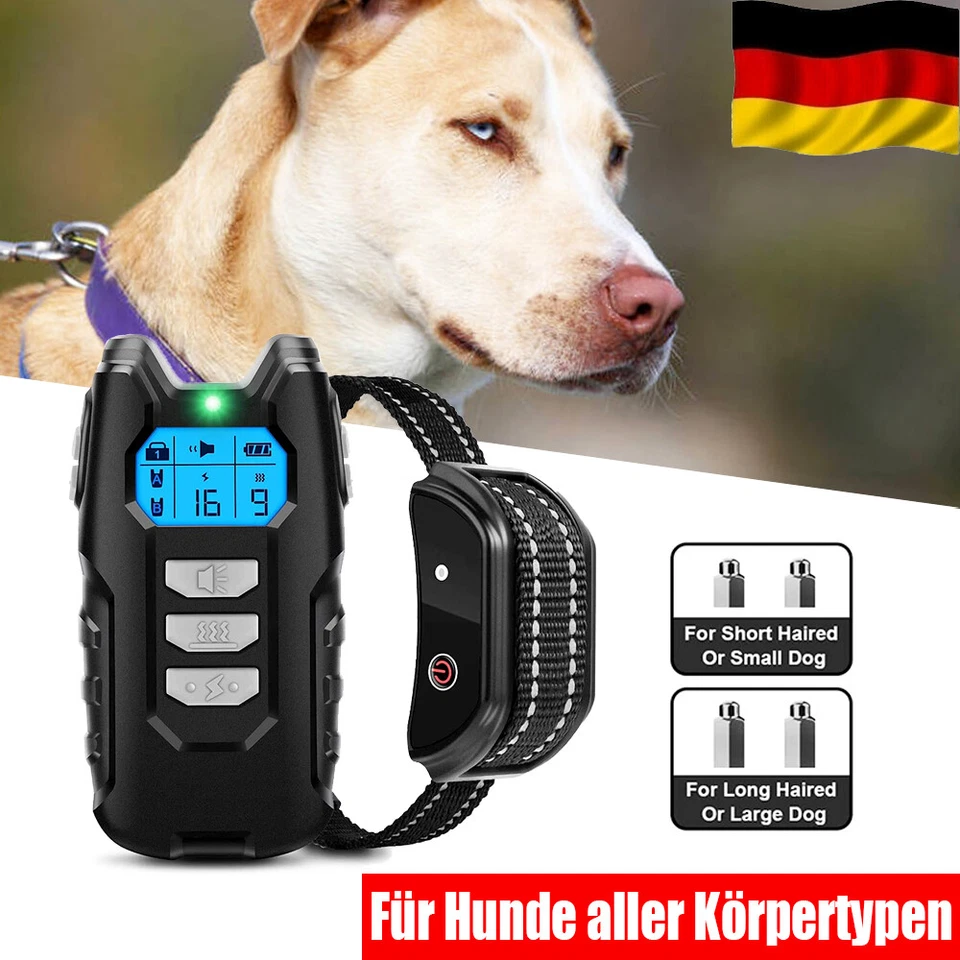 MARKENLOS Hund Ausbildung Erziehungshalsband Fernbedienung Training Ton Vibration Schock