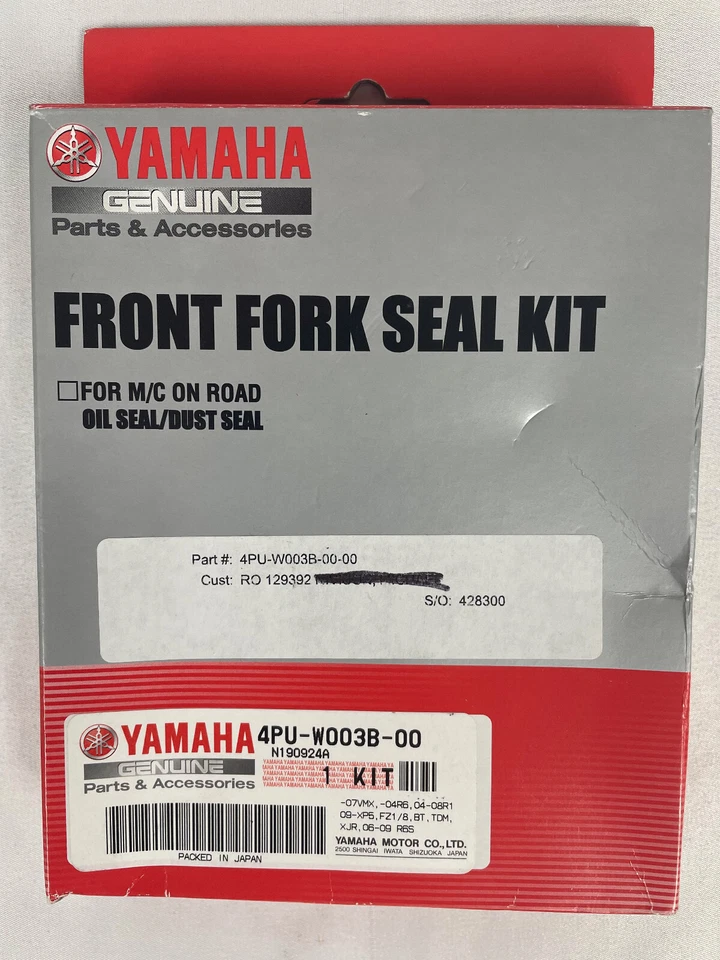 Kit de sellado de horquilla de fábrica OEM Yamaha para 2014-2019, 2024 FJR1300 4PU-W003B-00-00 Foto 4 de 4