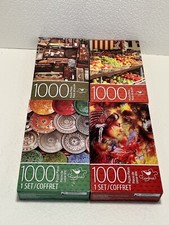 Cardinal Puzzles 1000 pc Puzzle 14" x 22" Lot Of 4 - NEW