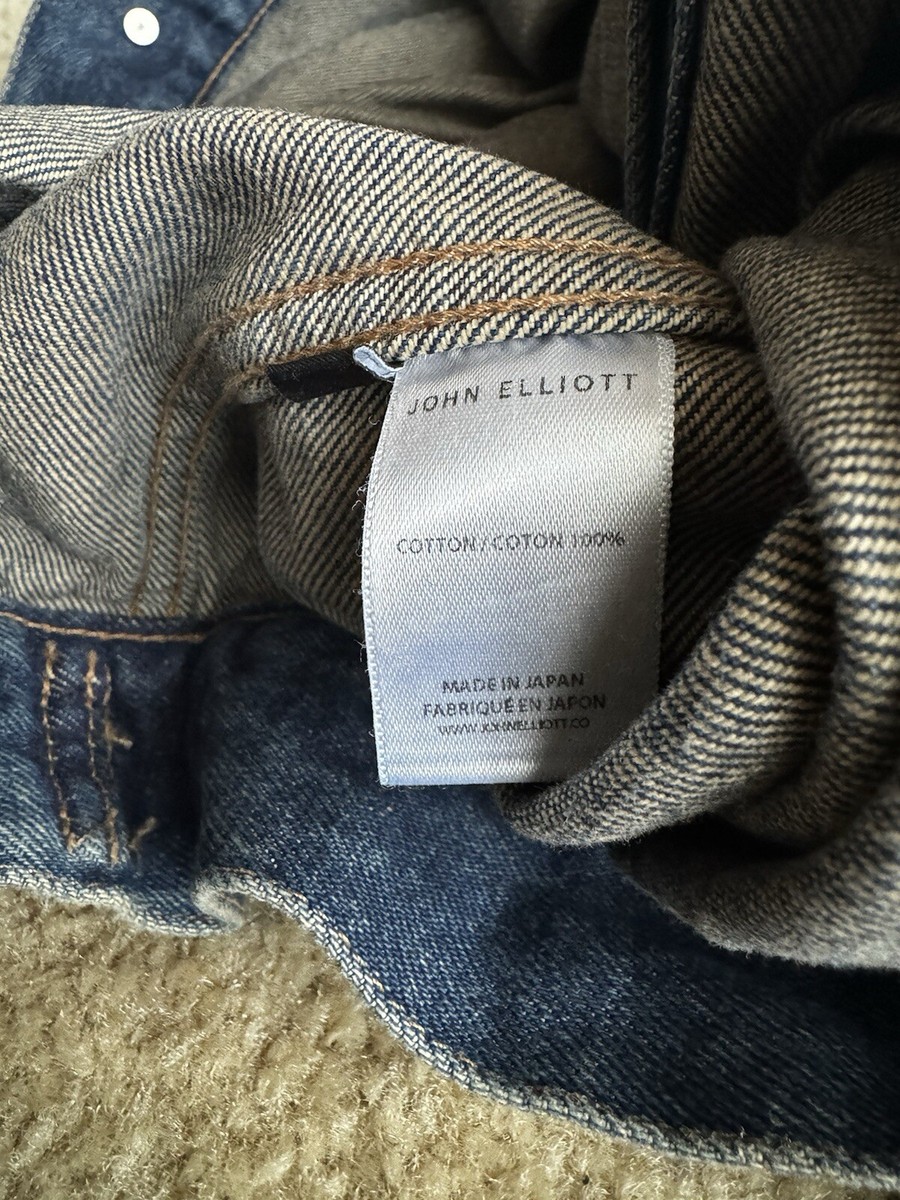 John Elliott Japan Made Japanese Denim Thumper Jacket Type II