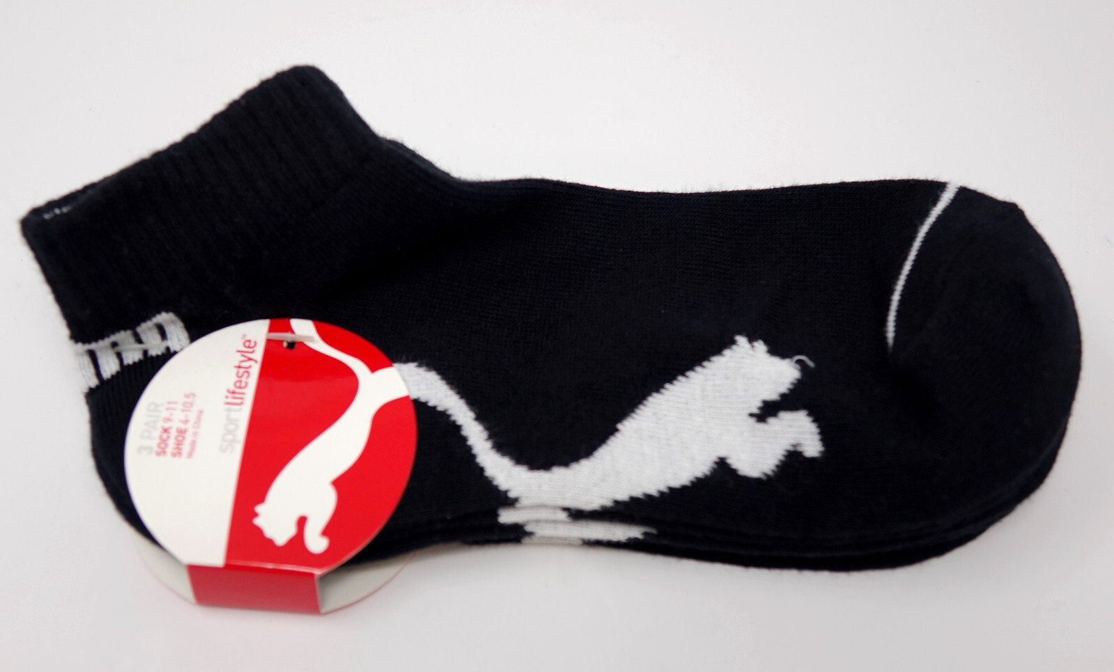 НОВЫЙ женский логотип Puma Sport Lifestyle, 3 упаковки носков с глубоким вырезом, Размер обуви 4-10,5