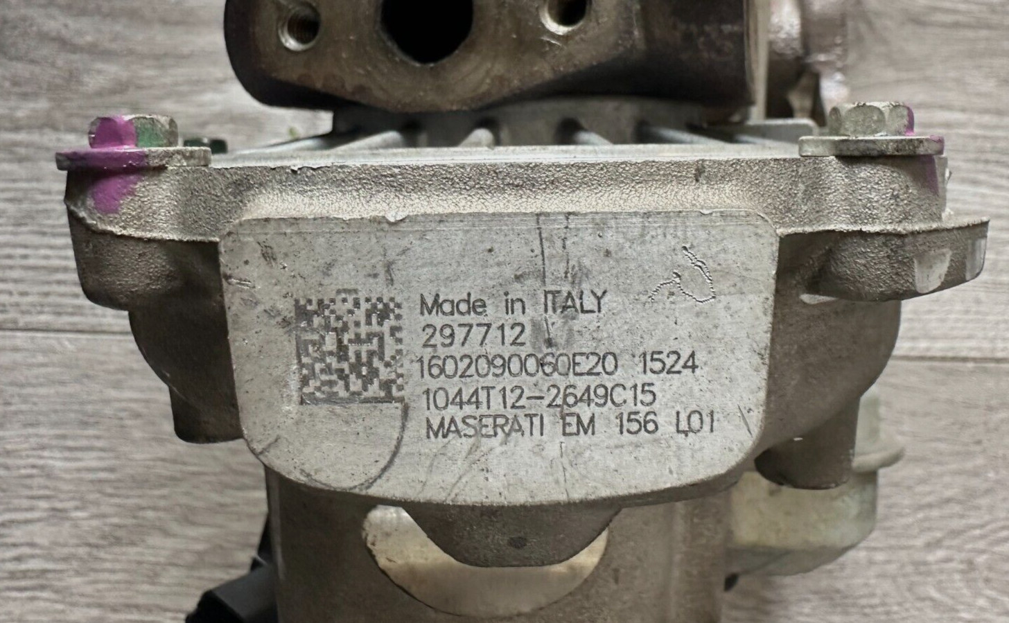 2014-2019 MASERATI GHIBLI LEFT TURBO TURBOCHARGER, 297712, 55221800, GENUINE OEM