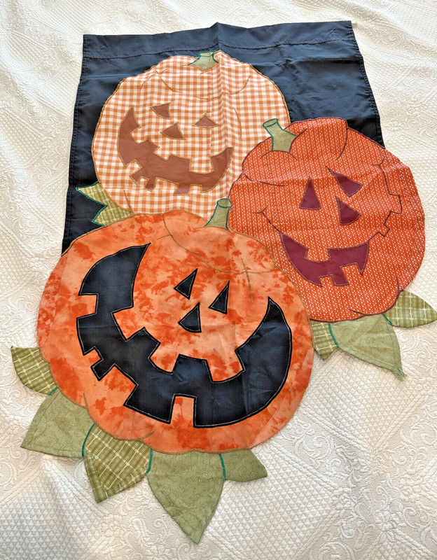 Halloween 3x5' Yard Banner Pumpkins Nylon