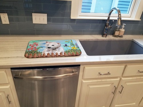 Westie Spring Dish Drying Water Bowl Mat CK1263DDM-S - Picture 3 of 4