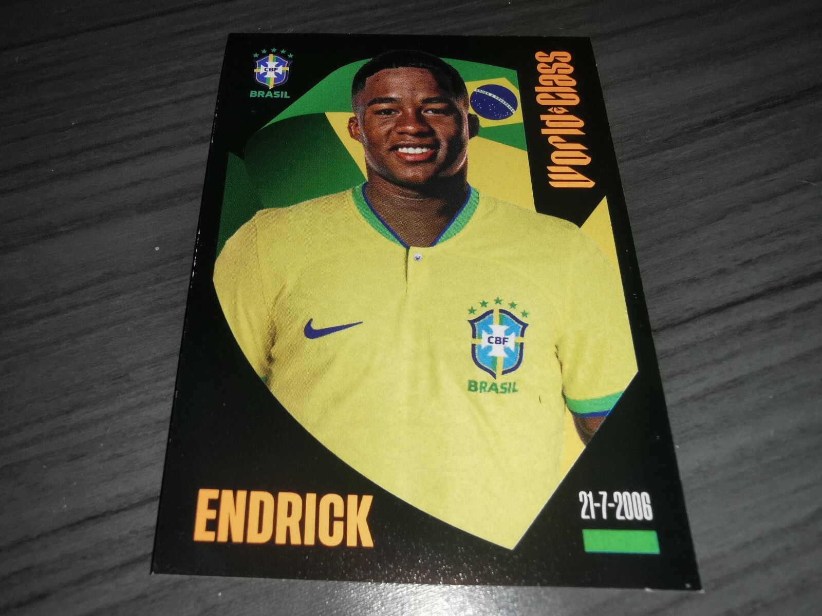 Endrick Rookie Brazil Sticker Panini World Class 2024 #54 | eBay