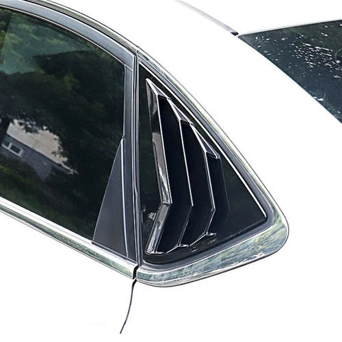 For Nissan Sentra Sylphy 2013-2019 Gloss Black Rear Window Louver Shutter Cover - Foto 6 di 9