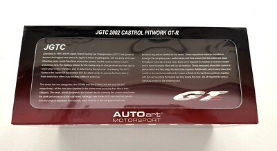 AUTOART ✨ 1:18 NISSAN SKYLINE R34 GTR Castrol/Pitwork #23 2002