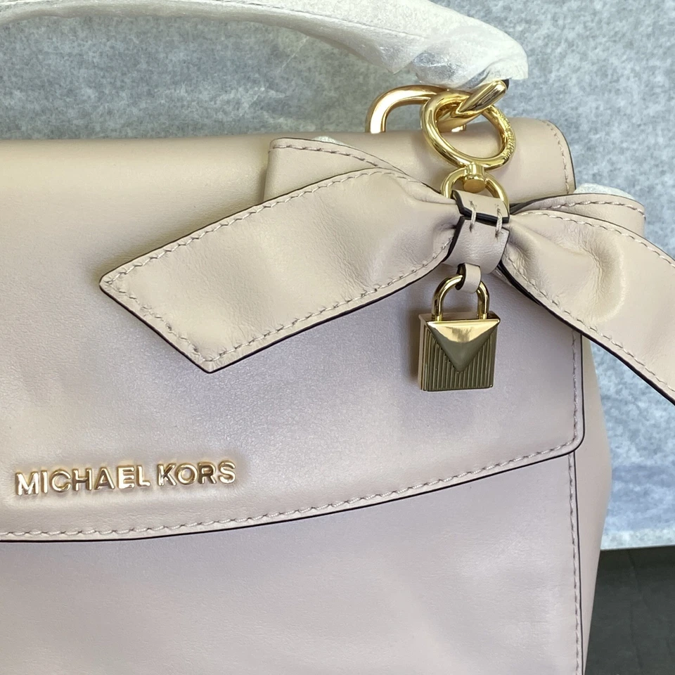 Bolso Bandolera Michael Kors Ava Pequeño Asa Superior Arco ROSA SUAVE Bloqueo NUEVO $298 Foto 3 de 4
