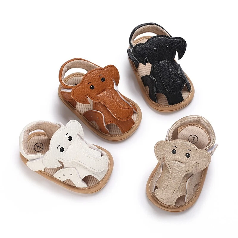 Newborn Baby Boy Girl Soft Sole Crib Shoes Infant Casual Summer Sandals 0-18 M — 第 2/4 张图片