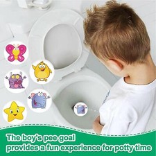 5pcs Pee Targets Potty Training Seat Stickers Urinal Color Changing 