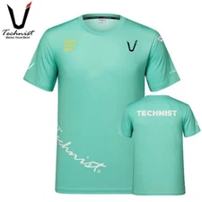 TECHNIST 25S/S Unisex Badminton T-Shirt Sports Casual Top Mint AsiaFit TNT6539