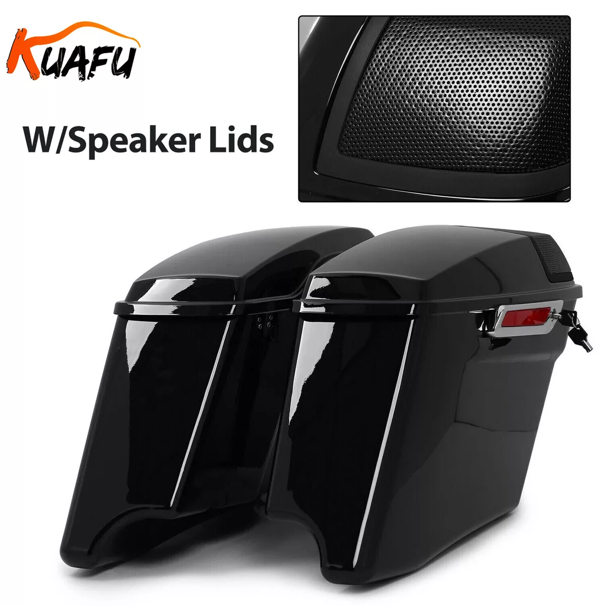 Extended saddlebags with speaker cheap