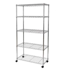 Seville Classics 5-Tier Steel Shelving, 30" W X 14" D X 61.5" H