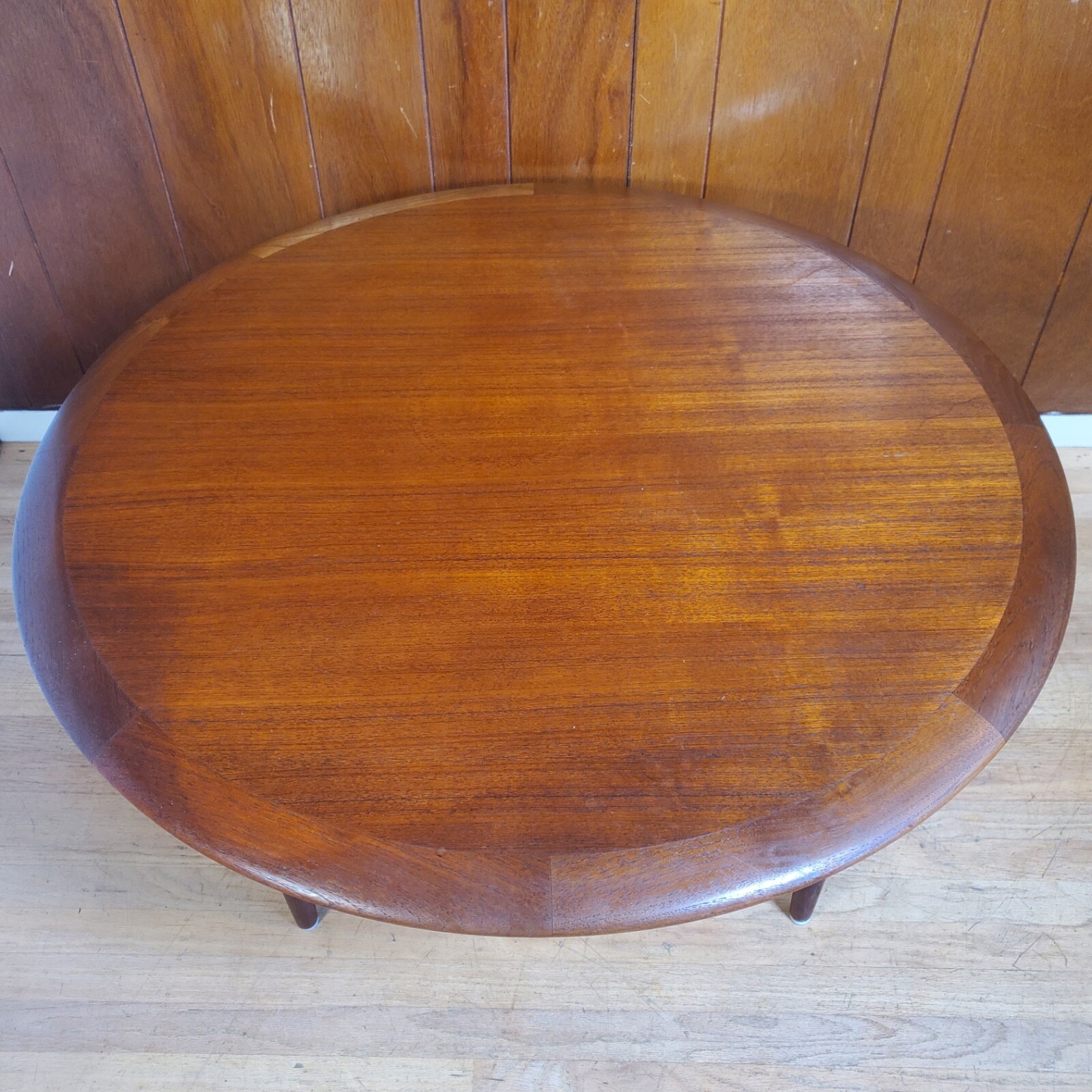 Vintage J Andersen for Silkeborg CFC Danish Modern Fine Teak Rattan Coffee Table