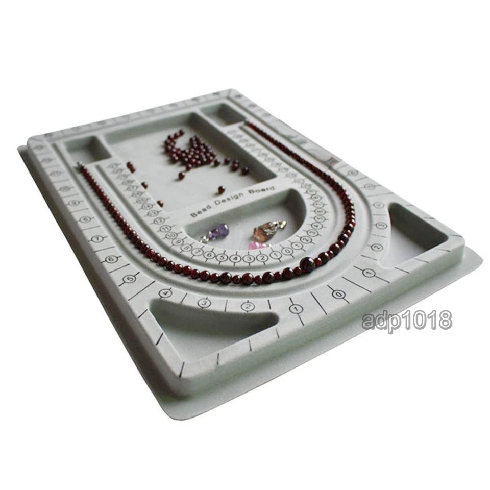 High Quality Plastic Flocked Beading Board Design Tray 9.5 x 13 inches - 2 Pcs - Image 3 of 4