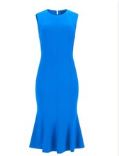 Guess Marciano alba dress fit flare blue retro 90s retro classic sz 6