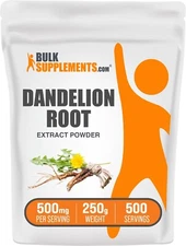 BulkSupplements Dandelion Root Extract Powder 250g - 500mg per Serving
