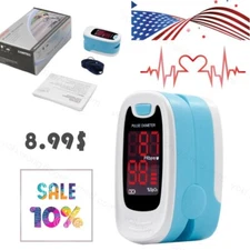 LED Fingertip Pulse Oximeter SPO2 Pulse Heart Rate O2 Patient Monitor, US Ship