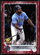 2022 Topps Series 1 RANDY AROZARENA Gold Cup Red /199- Rays All Star Rookie