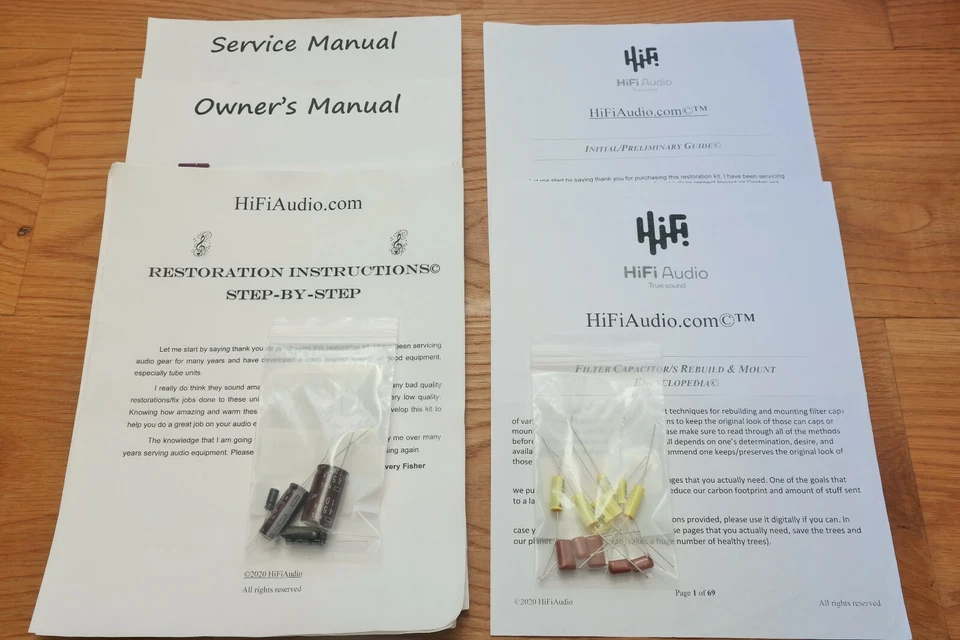 Knight KM-15 Amp Restauración Reacondicionamiento Reparación Servicio Reconstrucción Condensador Kit Fijar  Foto 2 de 4