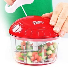 Food Chopper and Processor Original - Chop Dice Puree Vegetables On... Fast Ship