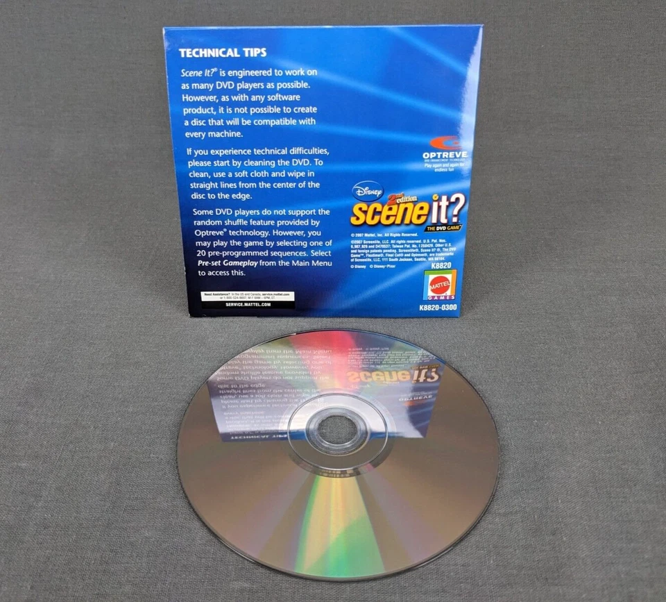 Disney Scene It? 2ª Edición Juego DVD Repuesto Disco DVD Juego Piezas Foto 4 de 4
