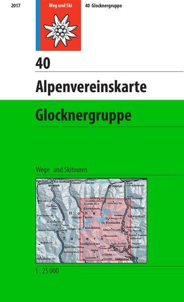 Thumbnail - Dav Alpenvereinskarte 40 Glocknergruppe 1 : 25 000