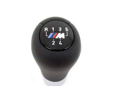 BMW M LEATHER WEIGHTED SHIFT KNOB E30 E36 E46 E34 E39 ZHP OEM 5-SPEED GENUINE