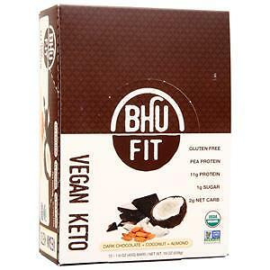 Bhu Fit - Primal Protein Bars, Gluten Free, Non-Gmo - Case Of 12 (Dark Chocolate (867936000180)