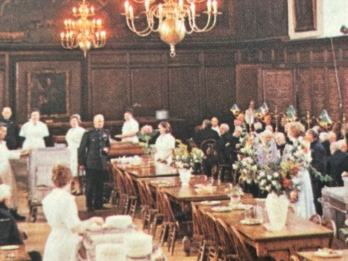 Royal Hospital Chelsea Pensioners Great Hall Dinner London RPPC Postcard - Picture 4 of 7